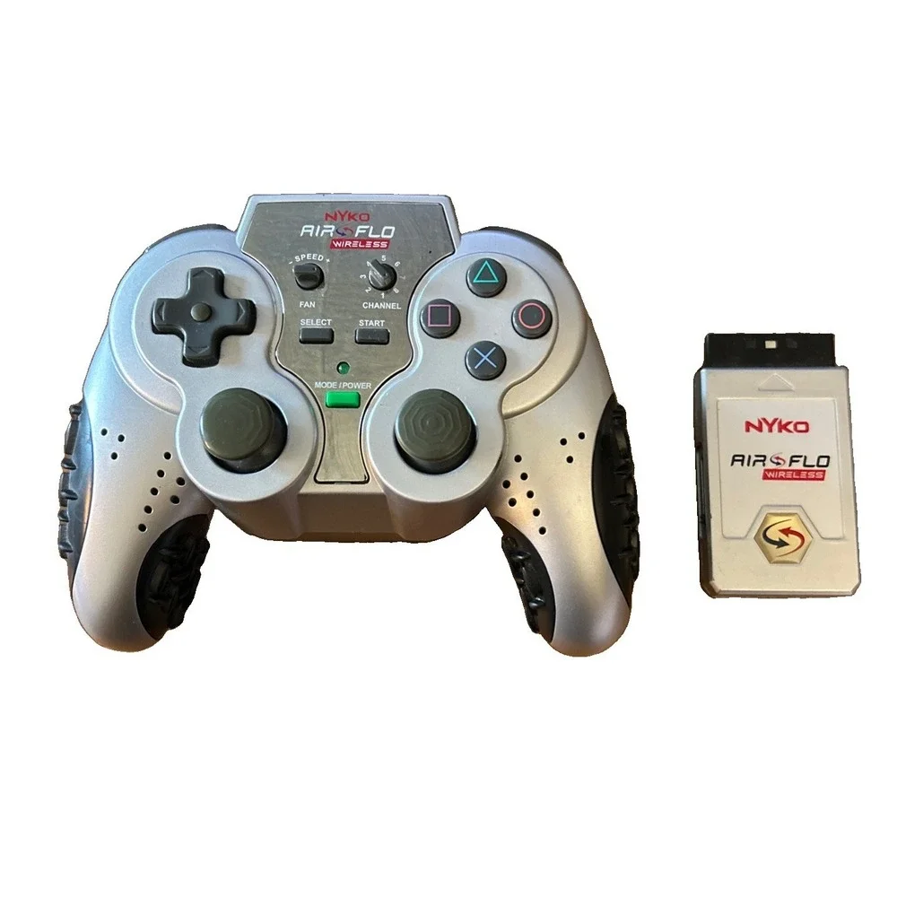 PS2 Nyko Wireless Air Flo Controller With Dongle Playstation 2